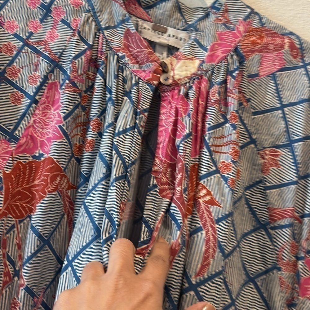 Apiece Apart Nyang Nyang Dress Indo Batik Size 10 100% Organic Cotton‌‌‌‌ - Picture 6 of 16